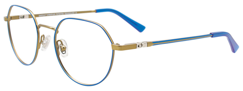 EASYCLIP EC632 Eyeglasses 050 Blue & Satin Green 47mm