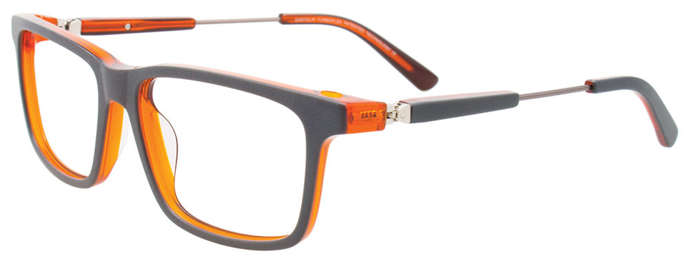 EASYCLIP EC599 Eyeglasses 020 Matt Grey & Cryst Orange Matt Grey & Cryst Orange 50mm