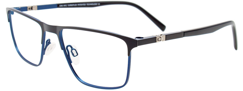 OAK NYC O3019 Eyeglasses 090 Black & Blue 52mm