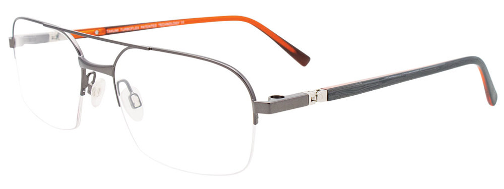 TAKUMI TK1194 Eyeglasses 020 Satin Grey Orange 56mm