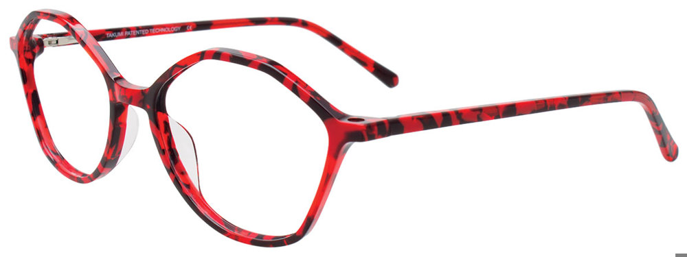TAKUMI TK1286 Eyeglasses 030 Marbled Crystal Red 54mm