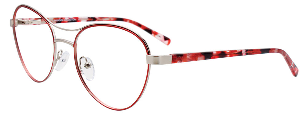 PARADOX P5078 Eyeglasses 030 Satin Red & Satin Silver 53mm