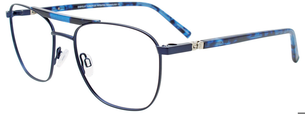 EASYCLIP EC674 Eyeglasses 050 Blue & Blue Tortoise 54mm