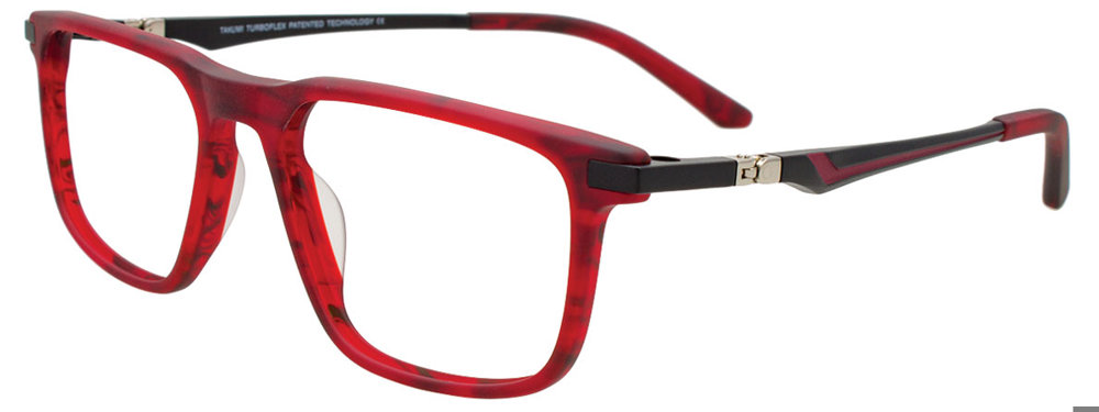 TAKUMI TK1249 Eyeglasses 030 Matt Red & Black 52mm