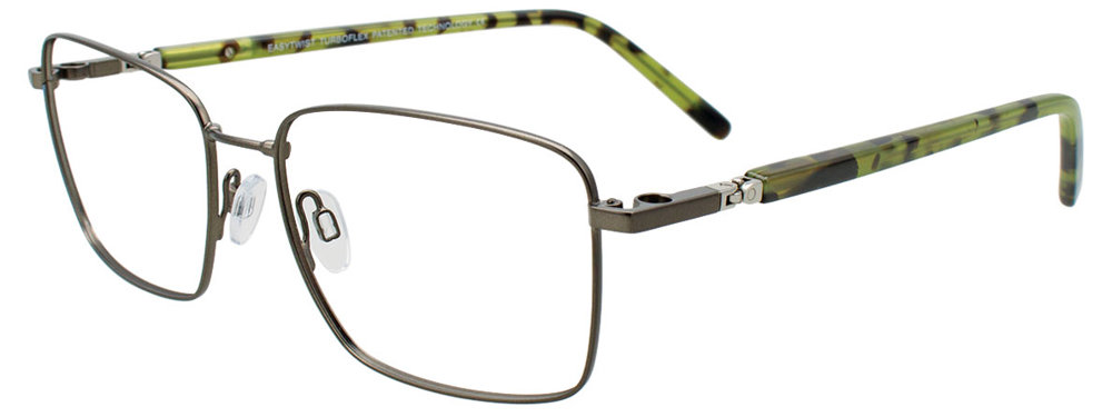 TWIST&CLIP CT286 Eyeglasses 020 Steel &Olive 55mm