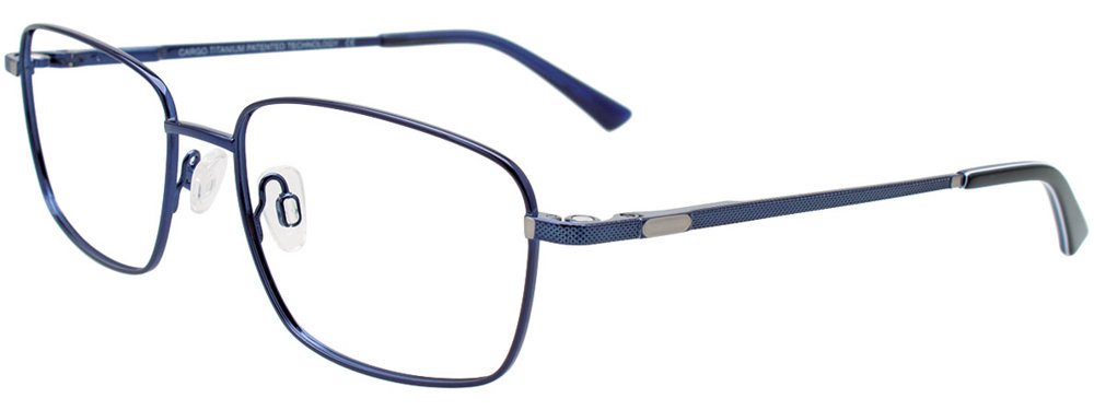 CARGO C5514 Eyeglasses 050 Shiny Dark Blue & Steel 55mm