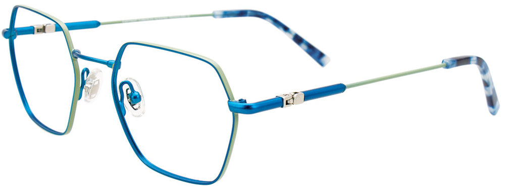 EASYTWIST ET9003 Eyeglasses 050 Blue & Lime Blue Tort 47mm