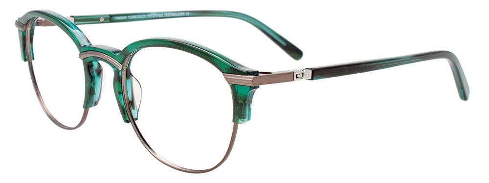 TAKUMI TK1237 Eyeglasses 060 Green & Steel 49mm