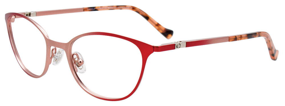 EASYCLIP EC548 Eyeglasses 030 Matt Red & Matt Pink 46mm