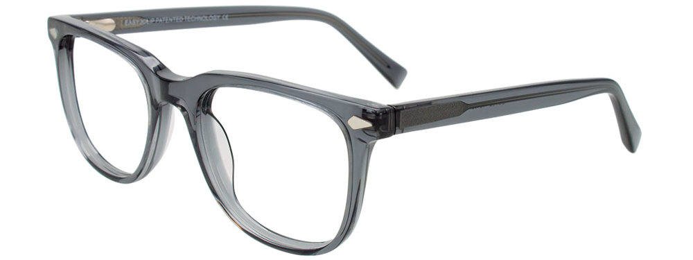 EASY3CLIP EC702 Eyeglasses 020 Transparent Grey 49mm