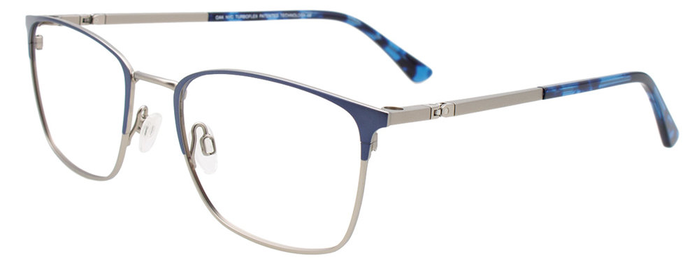 OAK NYC O3007 Eyeglasses 050 Matt Blue & Matt Silver 54mm