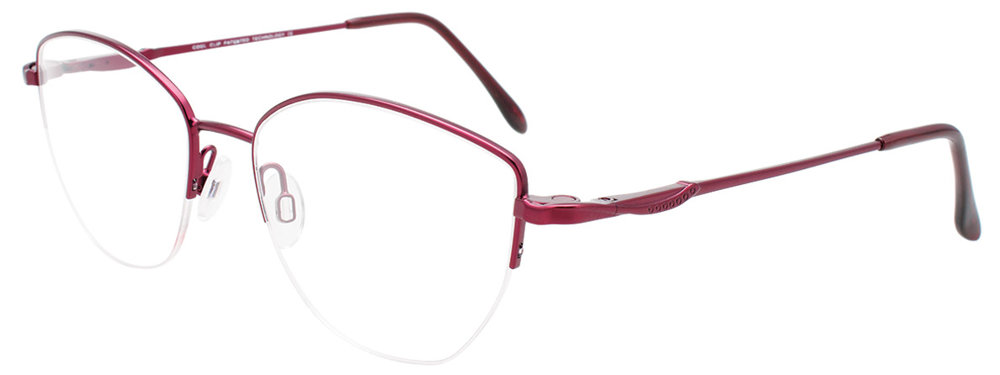 COOLCLIP CC846 Eyeglasses 030 Satin Pinkish Red 54mm