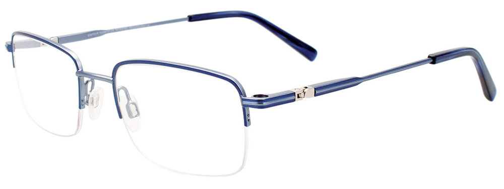 EASYCLIP EC593 Eyeglasses 050 Blue & Light Blue 51mm