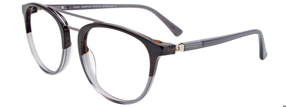 TAKUMI TK1169 Eyeglasses 020 Crystal Grey & Shiny Grey & Marbled Dark Grey 52mm