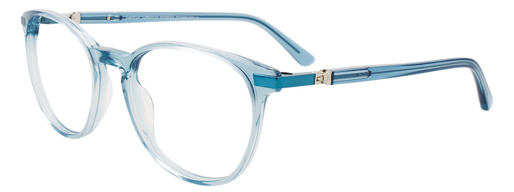 EASYCLIP EC601 Eyeglasses 060 Crystal Teal Crystal Teal 52mm