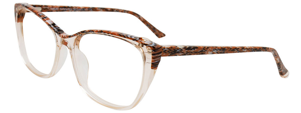 TAKUMI TK1157 Eyeglasses 010 Brown Marbled & Crystal Light Brown 56mm
