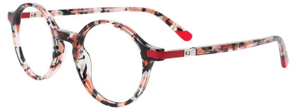 TAKUMI TK1256 Eyeglasses 010 Red Mix Pattern & Red 45mm