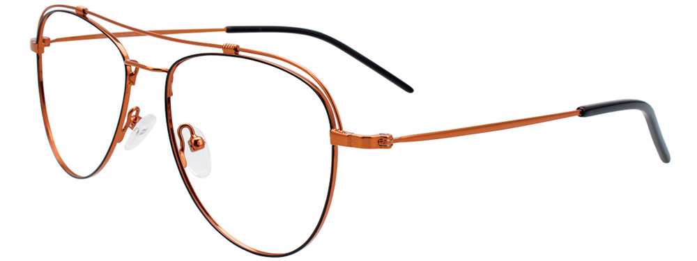 I CHILL C7042 Eyeglasses 090 Satin Black & Shiny Copper 54mm