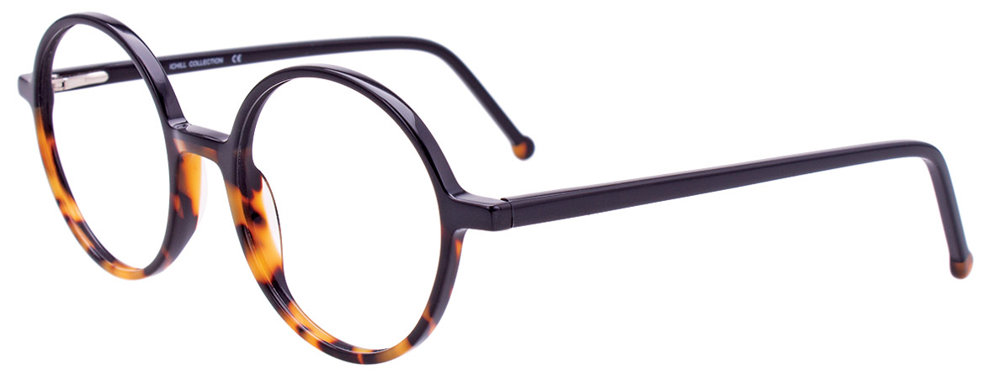 I CHILL C7041 Eyeglasses 090 Black & Demi Amber Black 49mm