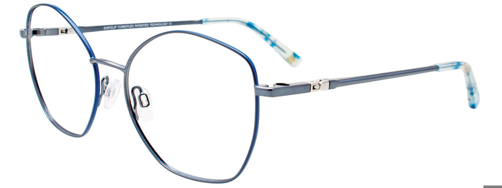 EASYCLIP EC650 Eyeglasses 050 Light Blue & Blue 53mm
