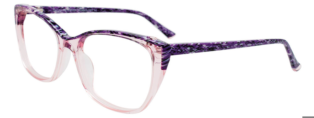 TAKUMI TK1157 Eyeglasses 080 Purple Marbled & Crystal Light Pink 56mm