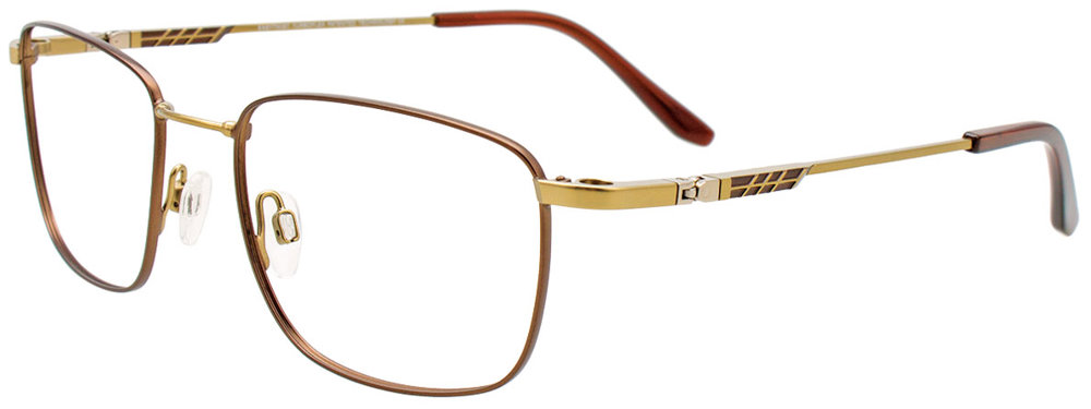 TWIST&CLIP CT281 Eyeglasses 010 Antique Gold & Brown 53mm