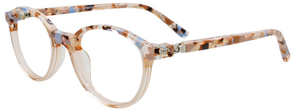 EASYCLIP EC692 Eyeglasses 010 Beige & Multicolor 43mm
