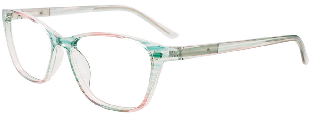 COOLCLIP CC855 Eyeglasses 060 Tr. St. Green & Pink 51mm