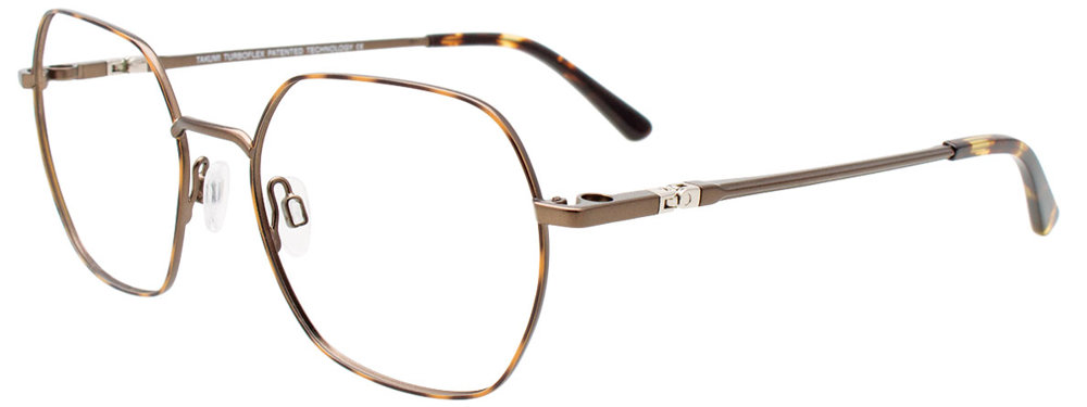 TAKUMI TK1243 Eyeglasses 010 Tortoise & Brown 53mm