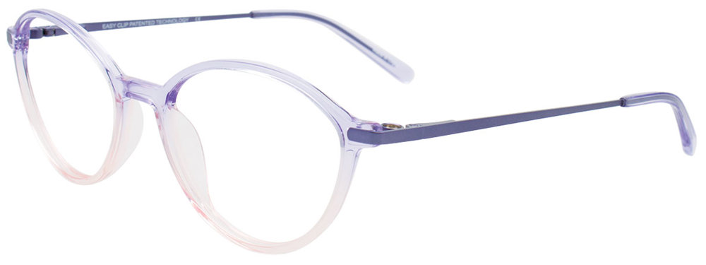 EASYCLIP EC675 Eyeglasses 080 Light Purple to Pink Gradient 52mm