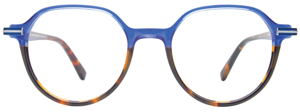 TAKUMI TK1242 Eyeglasses 050 Blue & Tortoise Tortoise 48mm