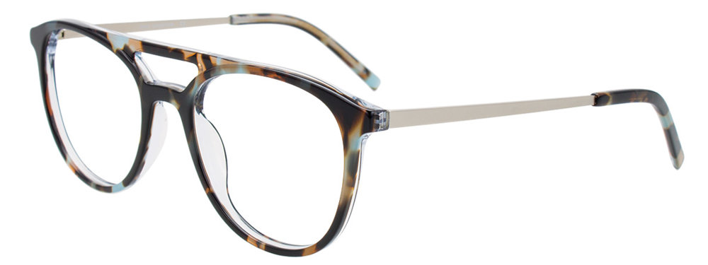 I CHILL C7043 Eyeglasses 050 Demi Blue Satin Silver 50mm