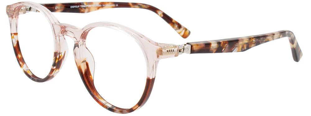 EASYCLIP EC656 Eyeglasses 010 Milky Purple & Tortoise 45mm