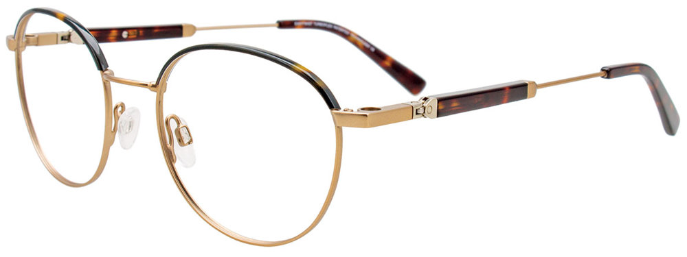 TWIST&CLIP CT284 Eyeglasses 010 Soft Gold & Dark Tortoise 50mm