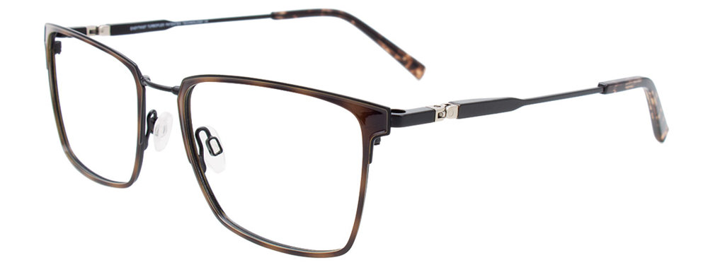 TWIST&CLIP CT273 Eyeglasses 010 Demi Brn & Matt Blk Matt Blk 54mm