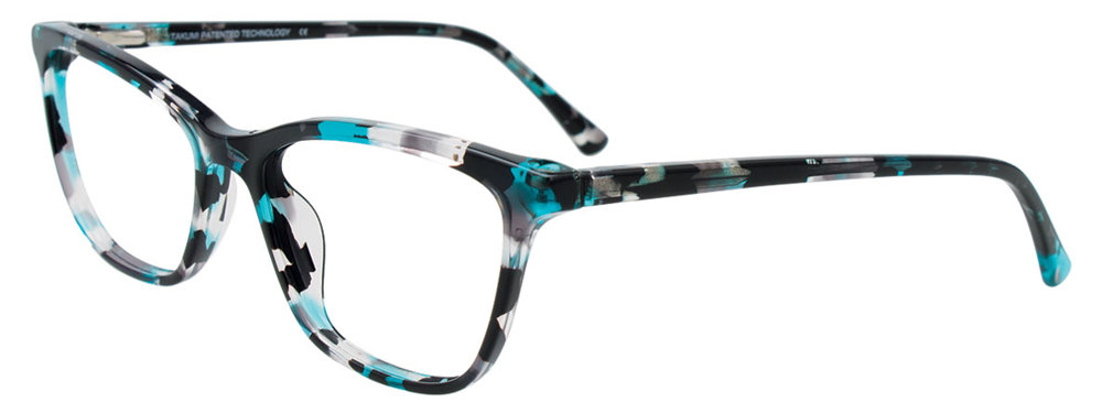 TAKUMI TK1274 Eyeglasses 060 Transparent Cyan Tortoise 52mm