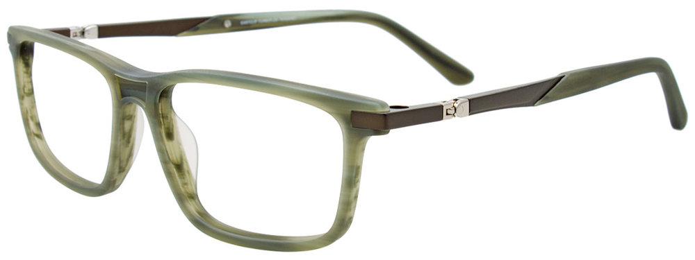 EASYCLIP EC648 Eyeglasses 060 Matt Marble Khaki Khaki 54mm
