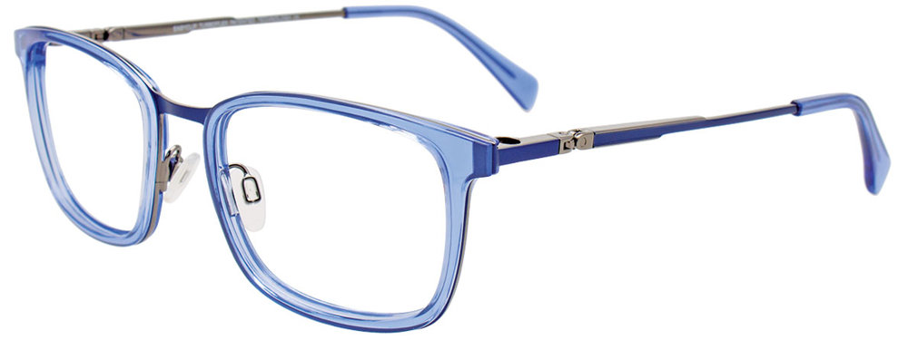 EASYCLIP EC617 Eyeglasses 050 Crystal Blue 52mm
