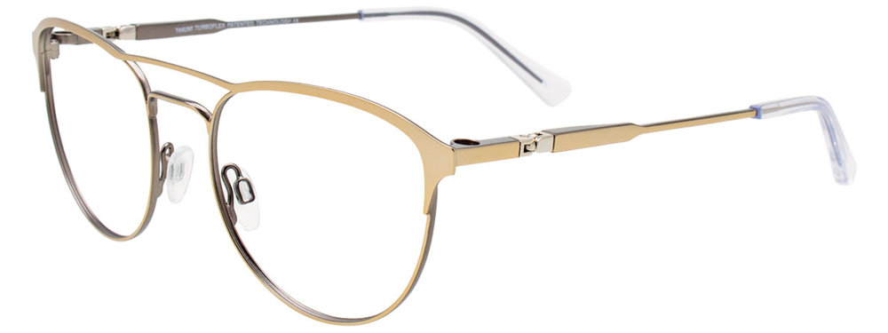 TAKUMI TK1236 Eyeglasses 010 Satin Gold & Steel 50mm