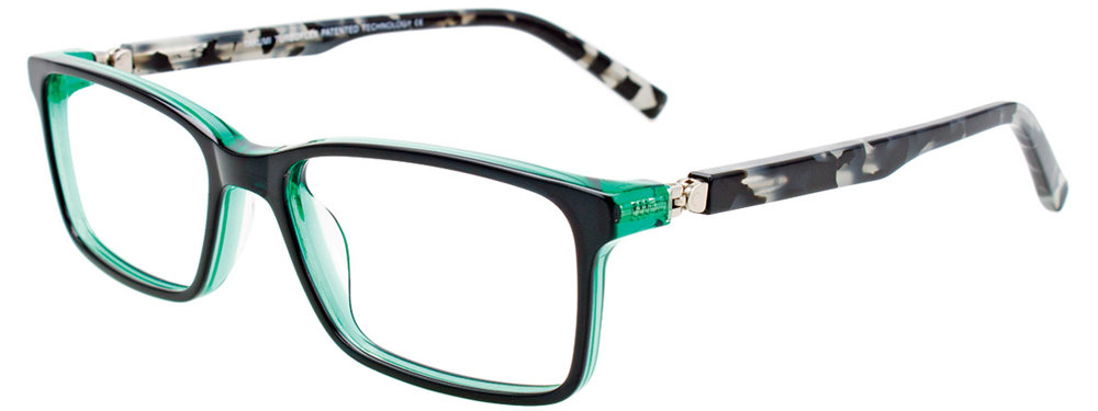 TAKUMI TK1160 Eyeglasses 090 Black & Green Demi Grey 50mm