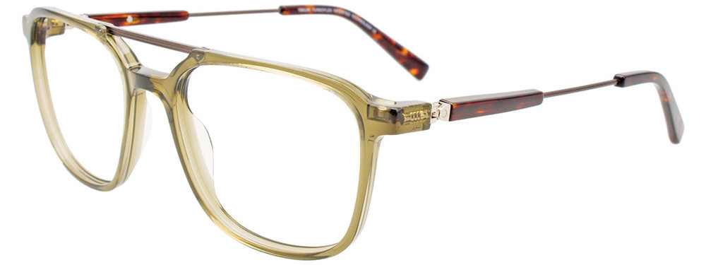 TAKUMI TK1209 Eyeglasses 060 Transparent Khaki & Steel 54mm