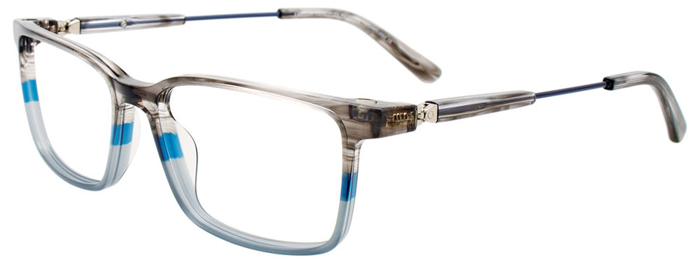 EASYCLIP EC600 Eyeglasses 020 Grey & Blue & Lt Grey 53mm