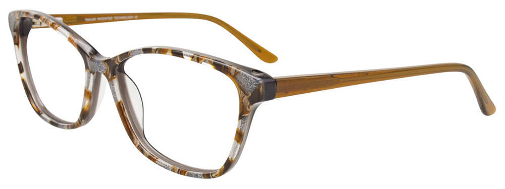 TAKUMI TK1162 Eyeglasses 010 Brown & Silver Marbled 55mm