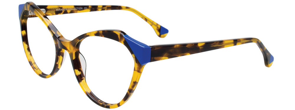 PARADOX P5091 Eyeglasses 010 Yellow Tor & Blue Trim 53mm
