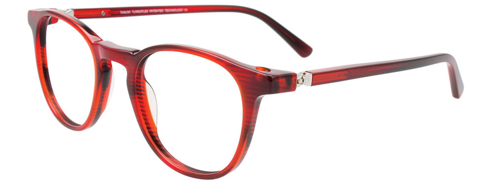 TAKUMI TK1248 Eyeglasses 030 Transparent Marbled Red 47mm