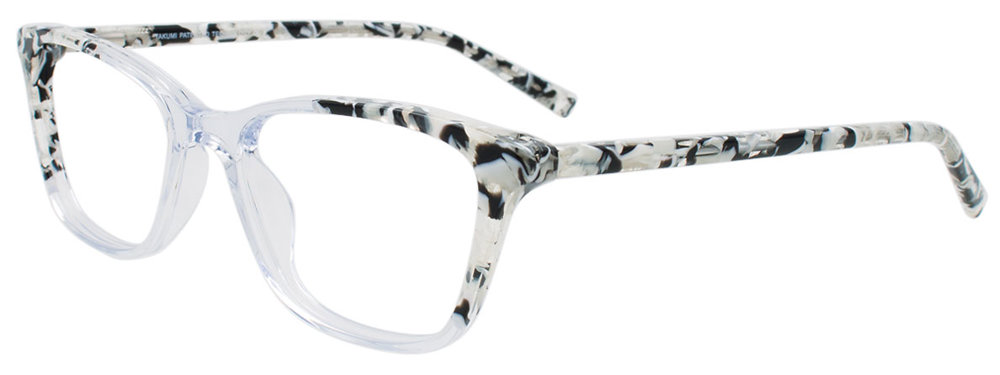 TAKUMI TK1282 Eyeglasses 070 Crystal & Black And White Marble Mix 51mm
