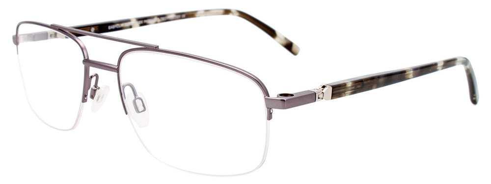 EASYCLIP EC565 Eyeglasses 020 Taupe Brushed Metal 57mm