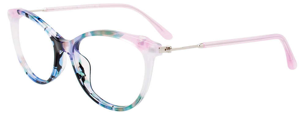 TAKUMI TK1155 Eyeglasses 050 Blue & Green Marbled & Ligh Purple & Crystal 53mm