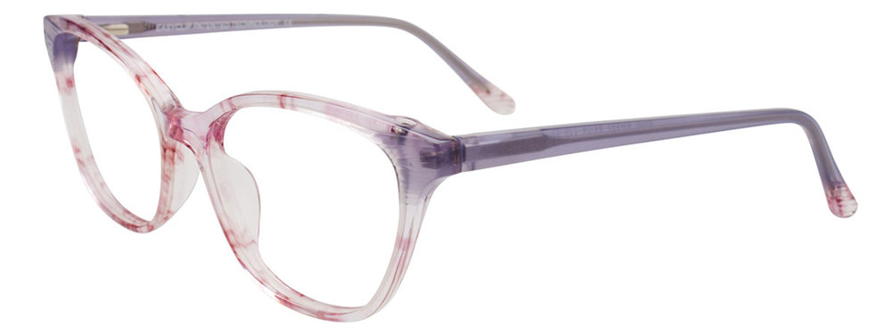 EASYCLIP EC556 Eyeglasses 080 Lt Purple & Crystal Lt Pink 53mm