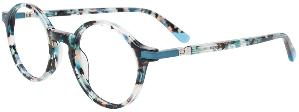 TAKUMI TK1256 Eyeglasses 060 Turquoise Mix Pattern & Light Blue 45mm